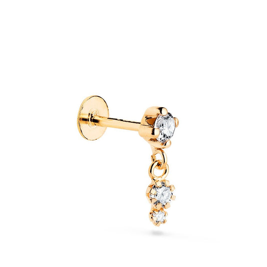 Piercing rond pendant , Or 18K - PARADOXE